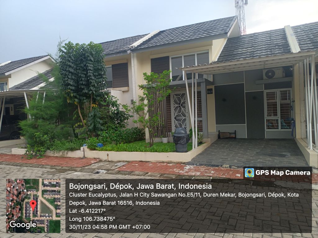 foto contoh rumah perumahan H City Sawangan Depok