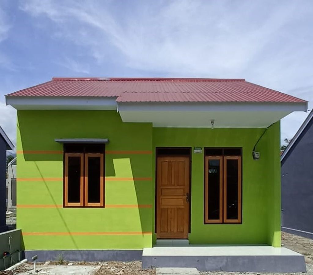 foto tampak rumah tipe RST 36/135 M2 perumahan Sansarino Permai Tahap 2
