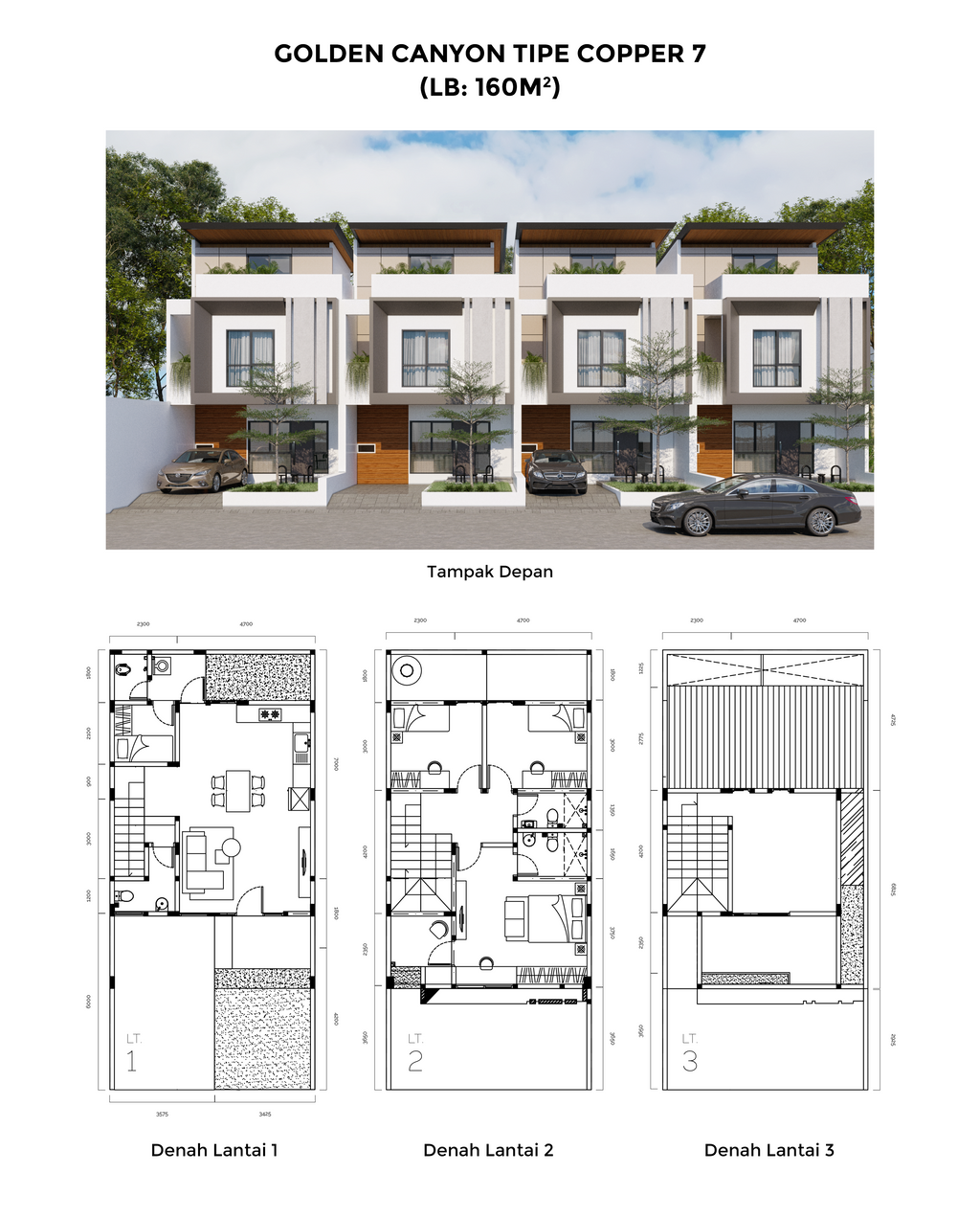 foto denah rumah tipe 7 perumahan GOLDEN CANYON