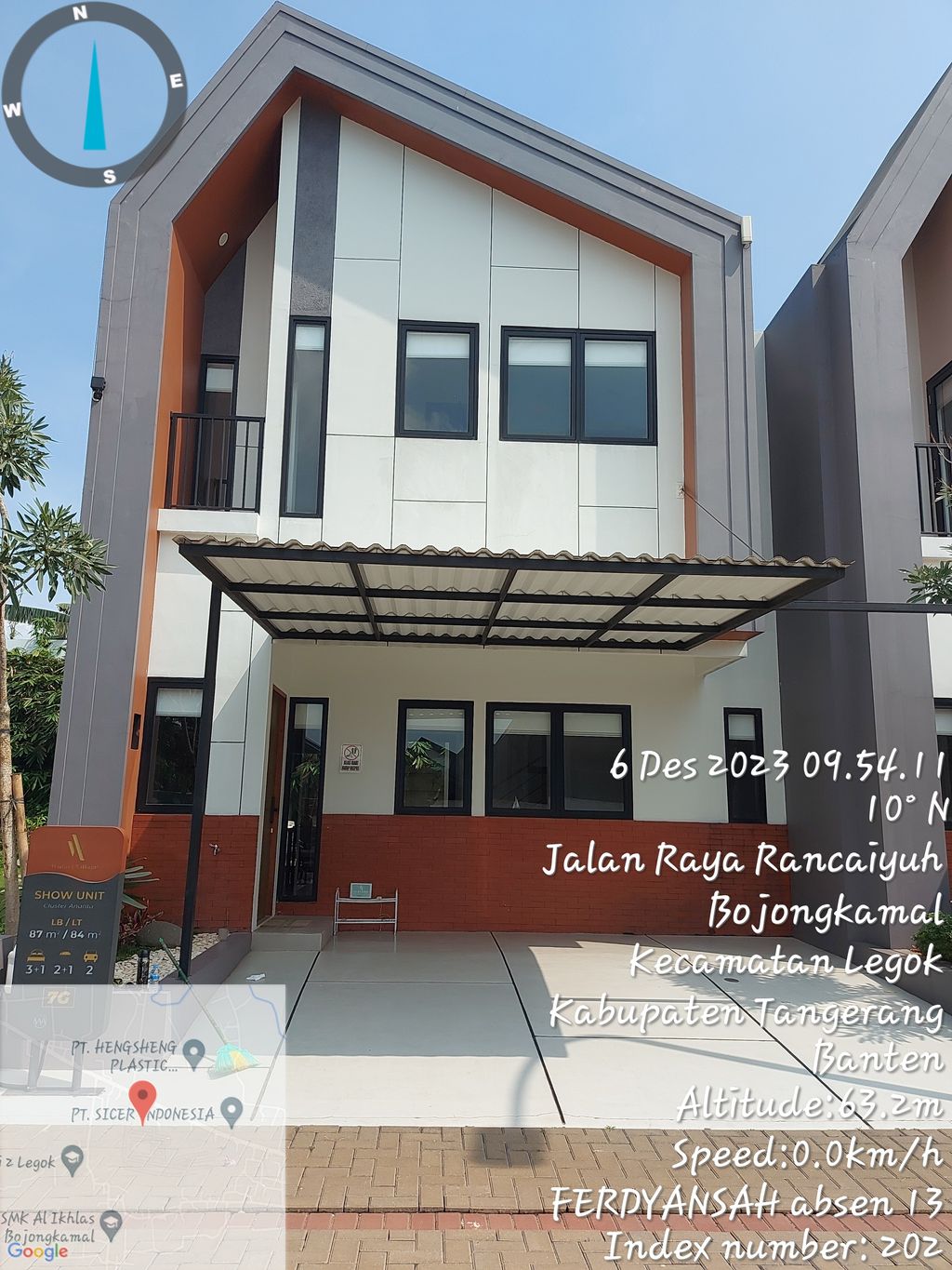 foto contoh rumah perumahan Widari village tahap 2