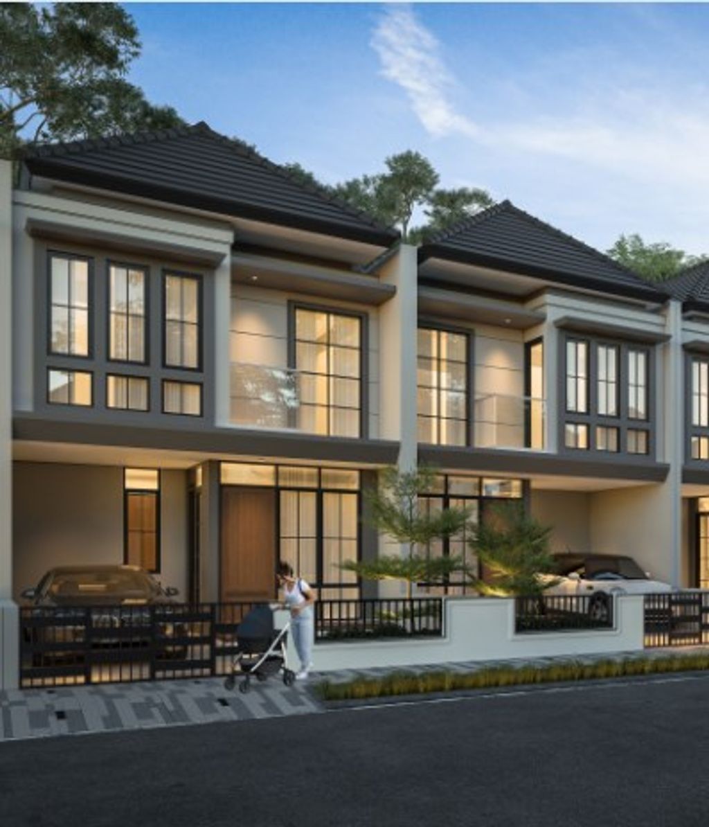 foto tampak rumah tipe ALSTONIA perumahan METLAND CILEUNGSI SEKTOR IV-REVISI