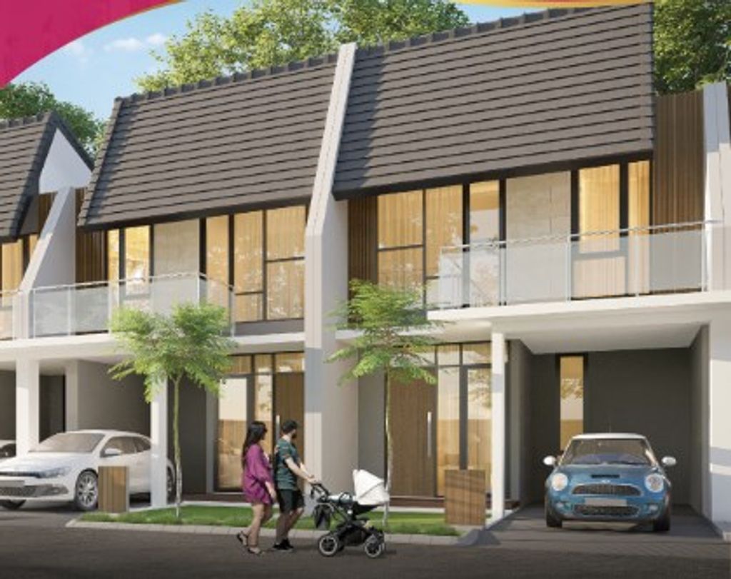 foto tampak rumah tipe NEW PIANURA perumahan METLAND CILEUNGSI SEKTOR IV-REVISI