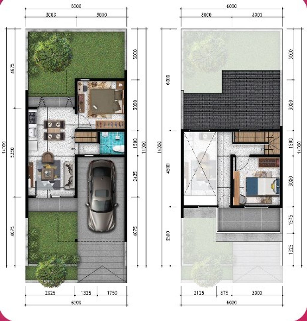 foto denah rumah tipe NEW PIANURA perumahan METLAND CILEUNGSI SEKTOR IV-REVISI