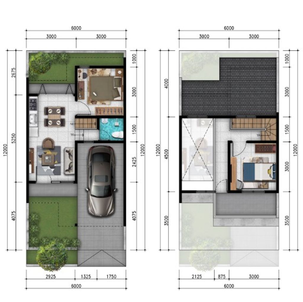 foto denah rumah tipe NEW MIDIA perumahan METLAND CILEUNGSI SEKTOR IV-REVISI