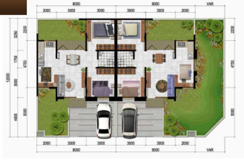 foto denah rumah tipe Splendore STD-SDT perumahan CITRA RAYA -CLUSTER AVANTE