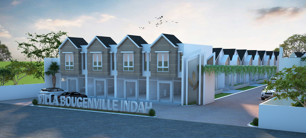 foto tampak rumah tipe RUKO perumahan Villa Bougenville Indah 2