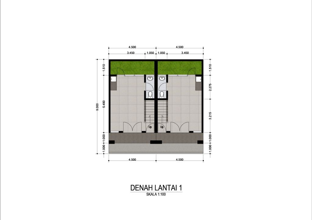 foto denah rumah tipe Shophouses perumahan GRAND RESIDENCE CITY