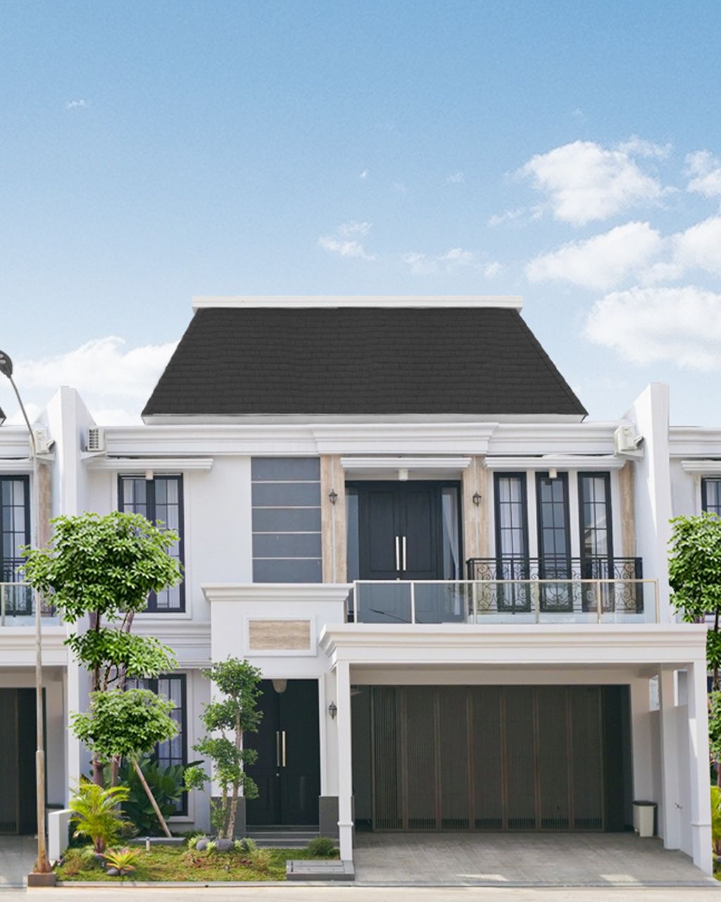 foto tampak rumah tipe 200/160 perumahan THE ROYAL CALISTA RESORT & RESIDENCE