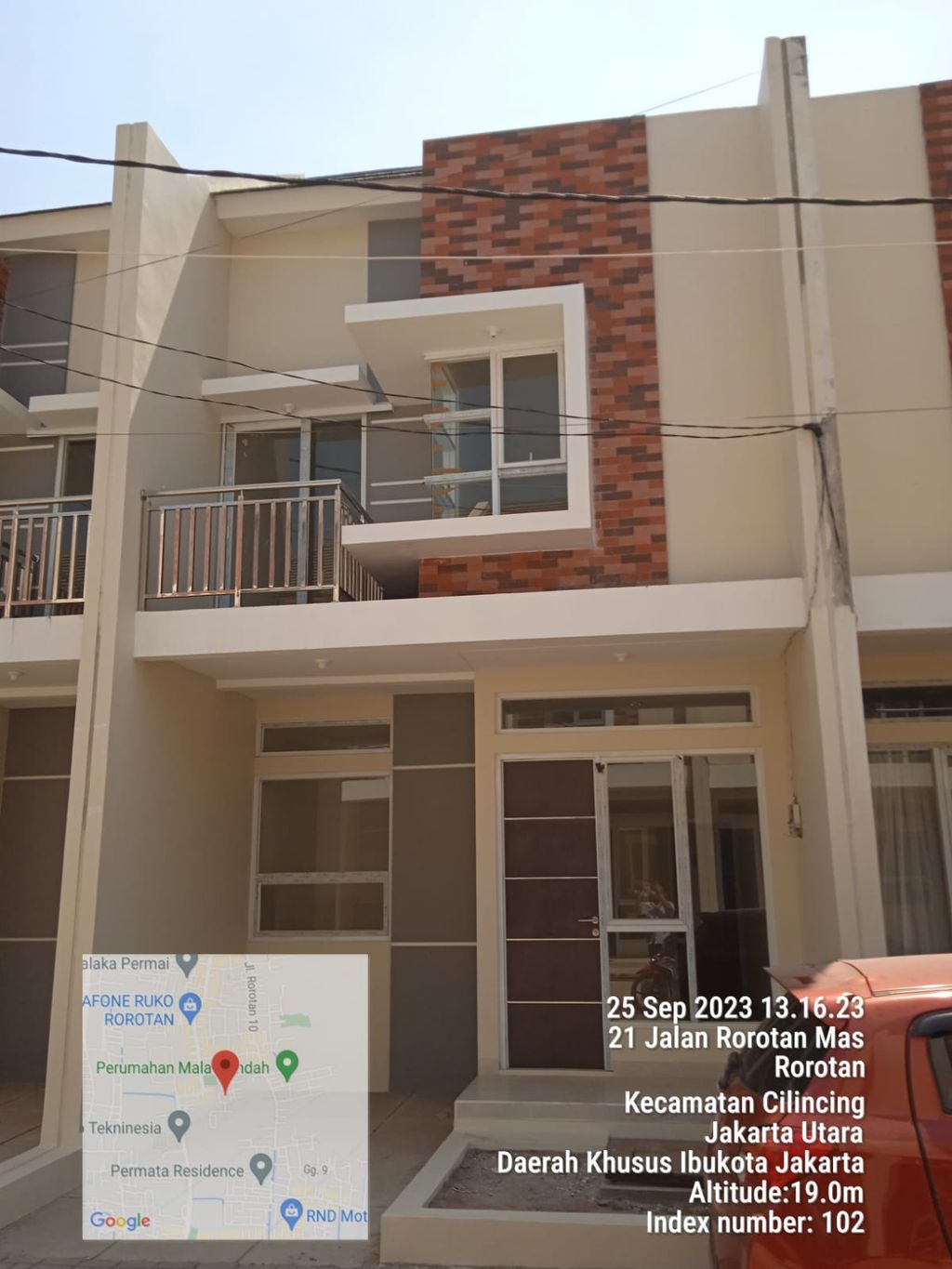 foto tampak rumah tipe Emily perumahan PESONA ROROTAN