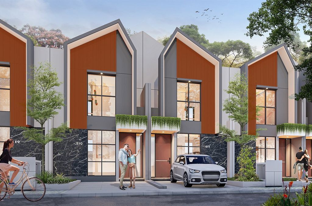 foto tampak rumah tipe SOCHI perumahan SERPONG GARDEN 3