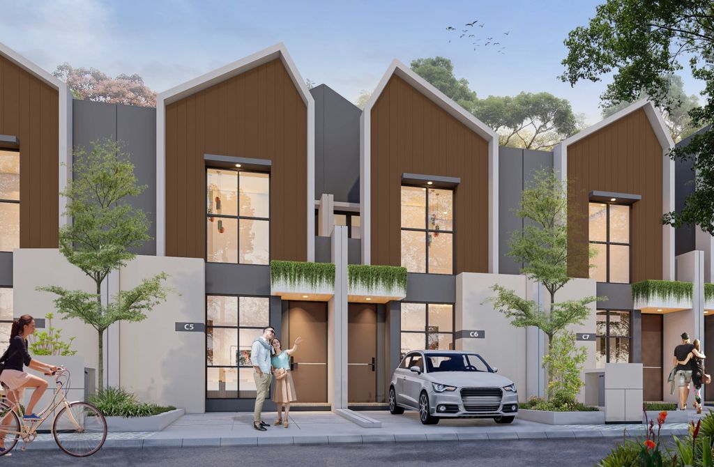 foto tampak rumah tipe VALDAI perumahan SERPONG GARDEN 3