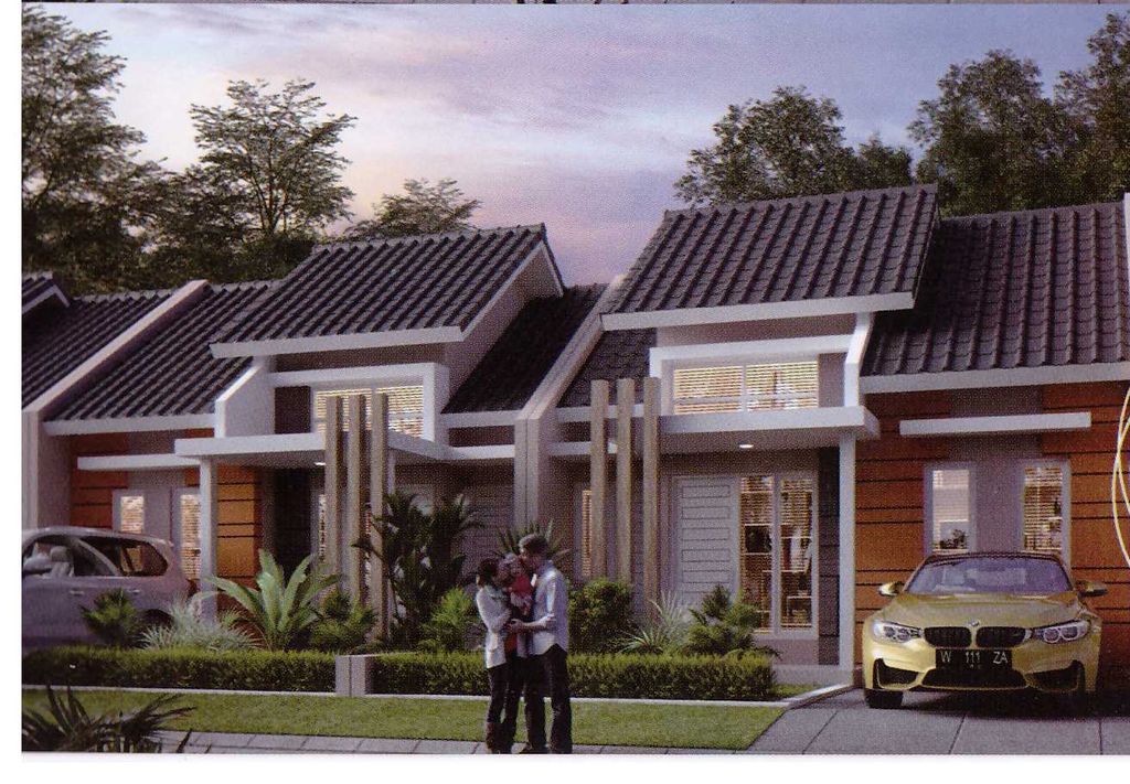 foto tampak rumah tipe 45 perumahan Griya Anugerah Residence