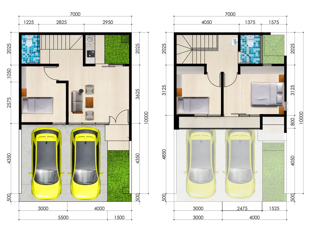foto denah rumah tipe 74 perumahan FAMILIA URBAN 3