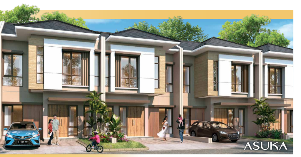 foto tampak rumah tipe ASUKA STD EXT perumahan CITRA ECOPOLIS RAYA - CLUSTER THE TREES/PINE TREES