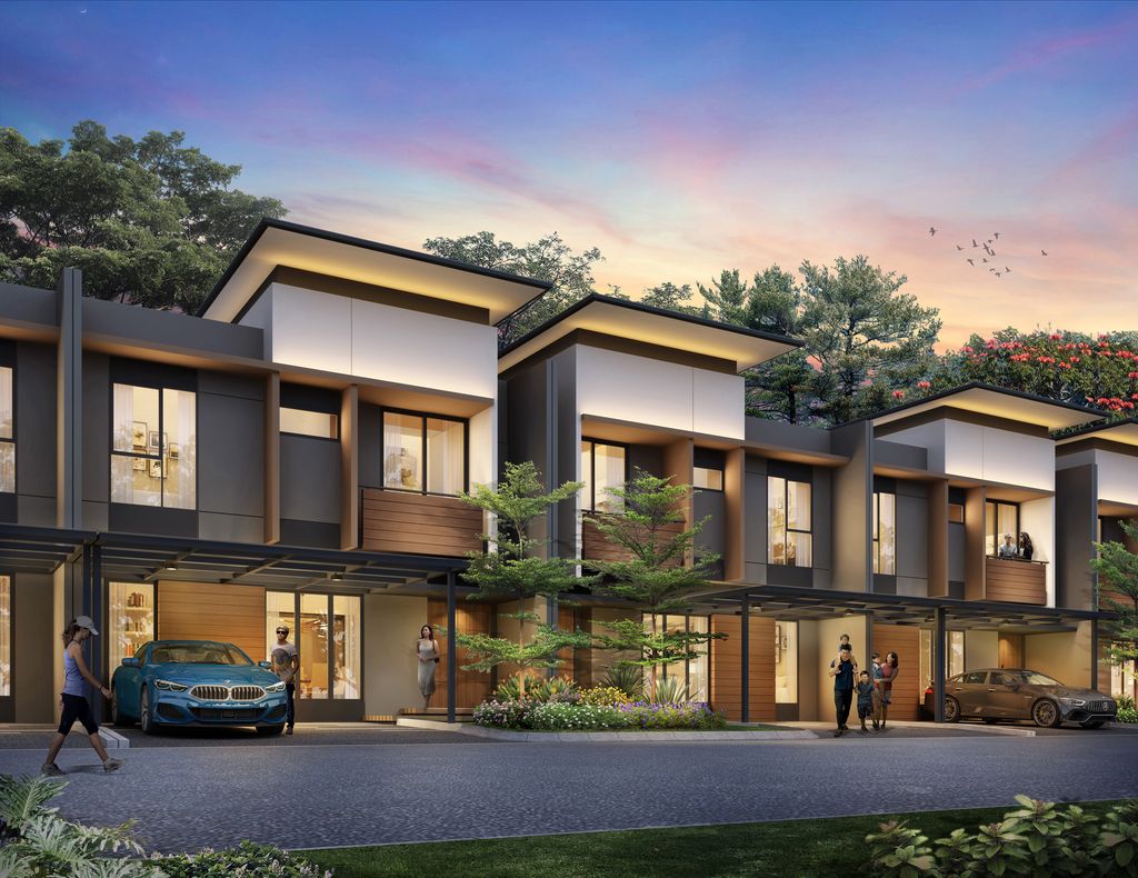 foto tampak rumah tipe MAHOGANY - DELUXE perumahan SUMMARECON BEKASI - CLUSTER MULBERRY RESIDENCE