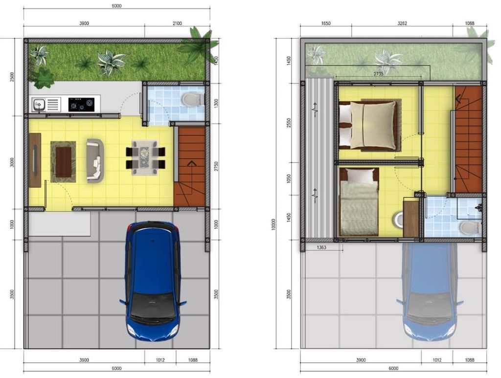 foto denah rumah tipe POINSETTIA SUDUT perumahan SERPONG JAYA THE GROOVE