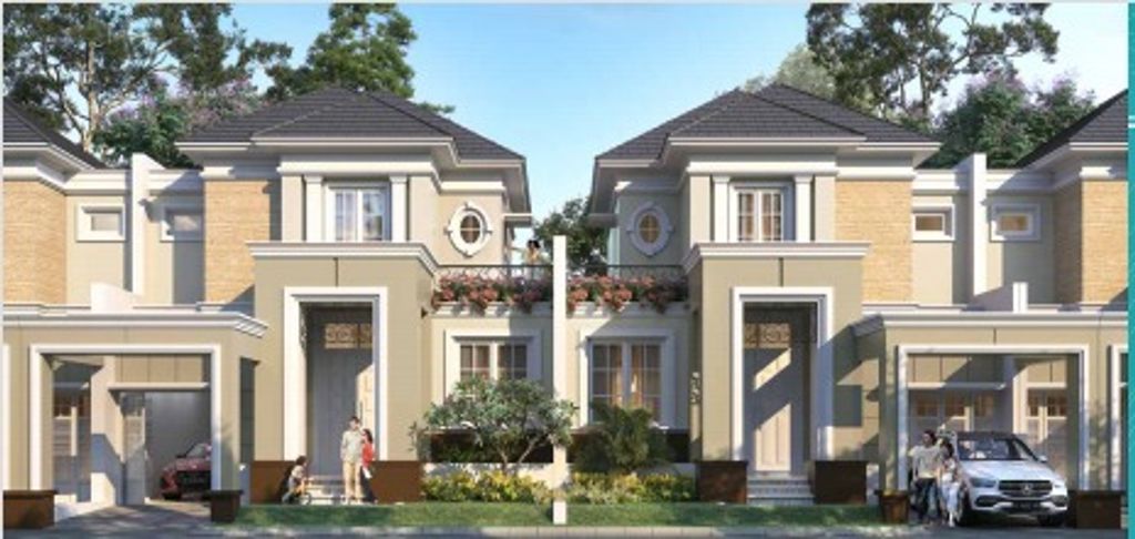foto tampak rumah tipe BELLAGIO-EXT perumahan CITRA ECOPOLIS RAYA - CLUSTER THE FOUNTAIN