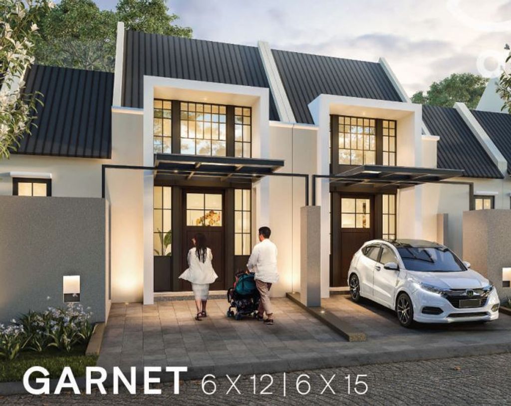 foto tampak rumah tipe GARNET PLUS perumahan GRAND SUNRISE