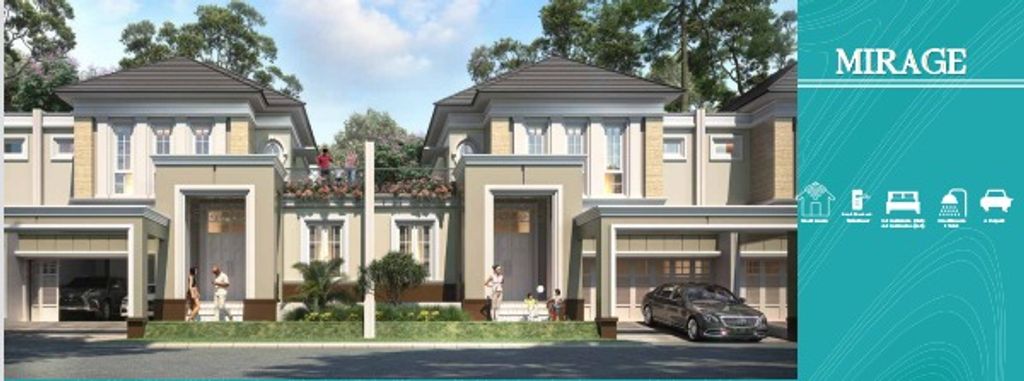 foto tampak rumah tipe MIRAGE-EXT perumahan CITRA ECOPOLIS RAYA - CLUSTER THE FOUNTAIN