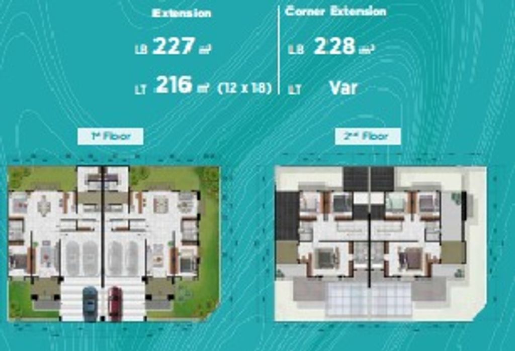 foto denah rumah tipe MIRAGE-EXT perumahan CITRA ECOPOLIS RAYA - CLUSTER THE FOUNTAIN
