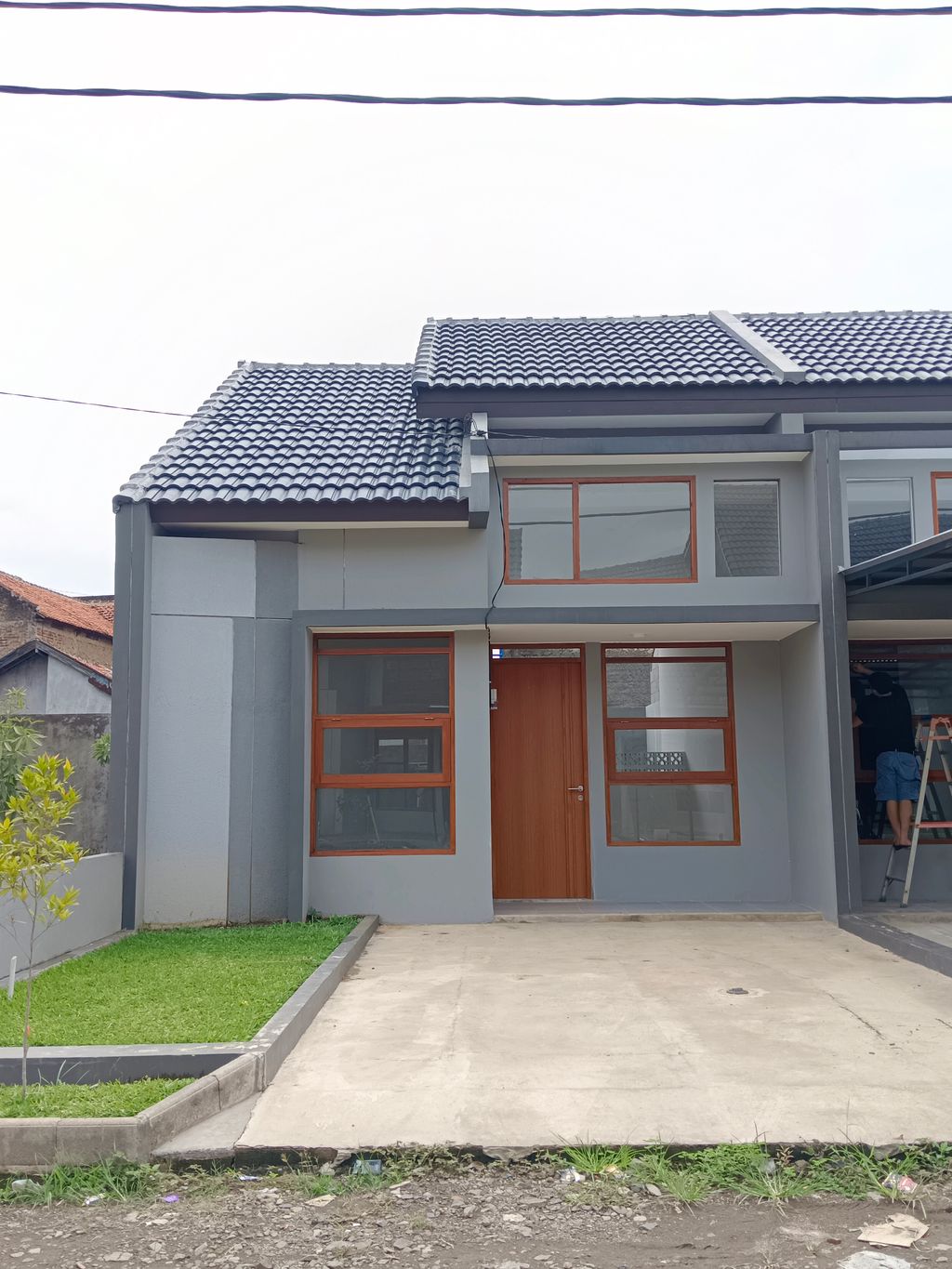 foto tampak rumah tipe 45 perumahan Pesona Mekar Asri Residence