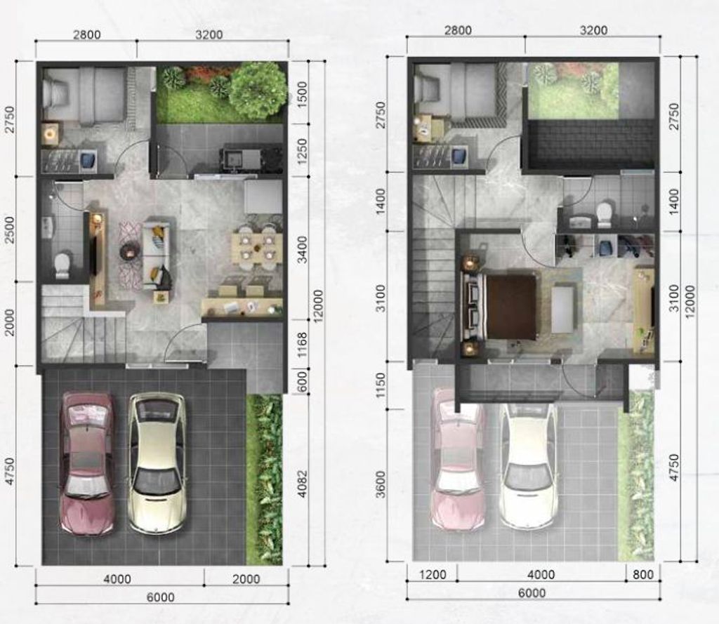 foto denah rumah tipe LOTUS perumahan GRAHA RAYA MELIA HYRA