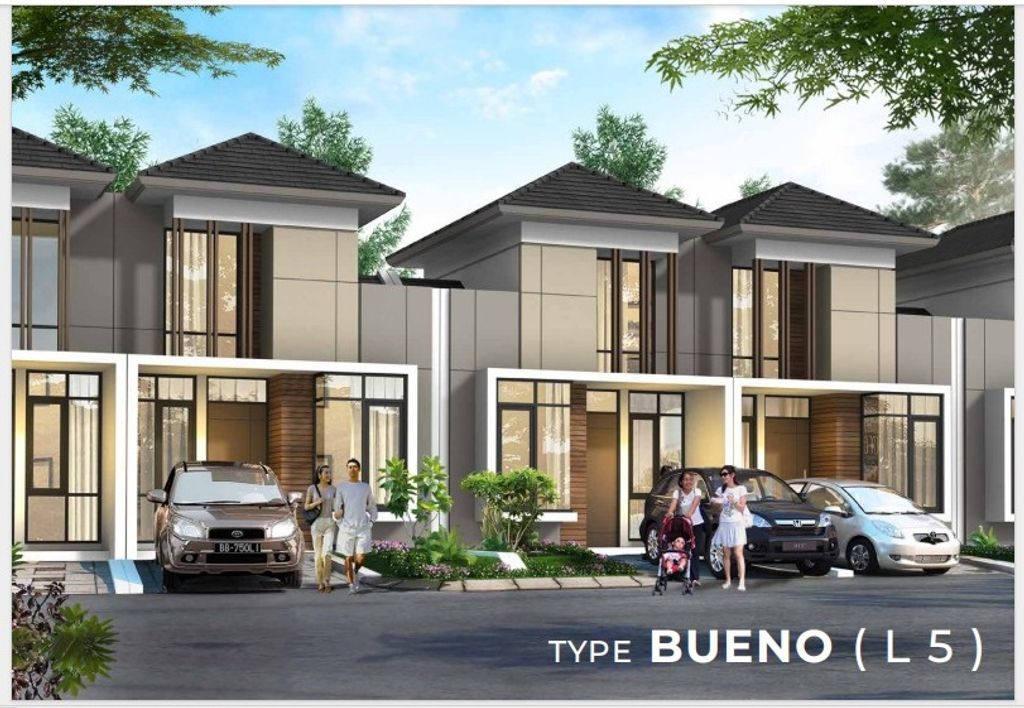foto tampak rumah tipe BUENO STD-STANDARD perumahan CITRA RAYA - GARDEN VILLE - CLUSTER GIRONA