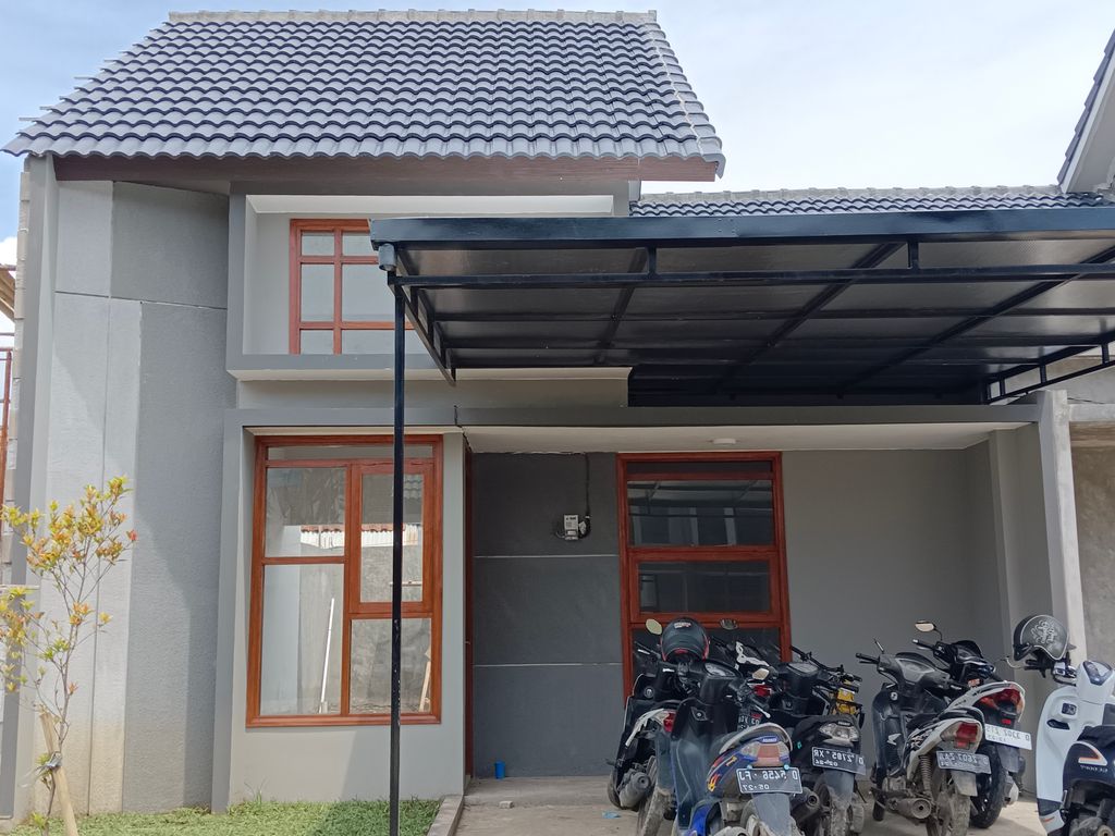 foto tampak rumah tipe 60 perumahan Pesona Mekar Asri Residence