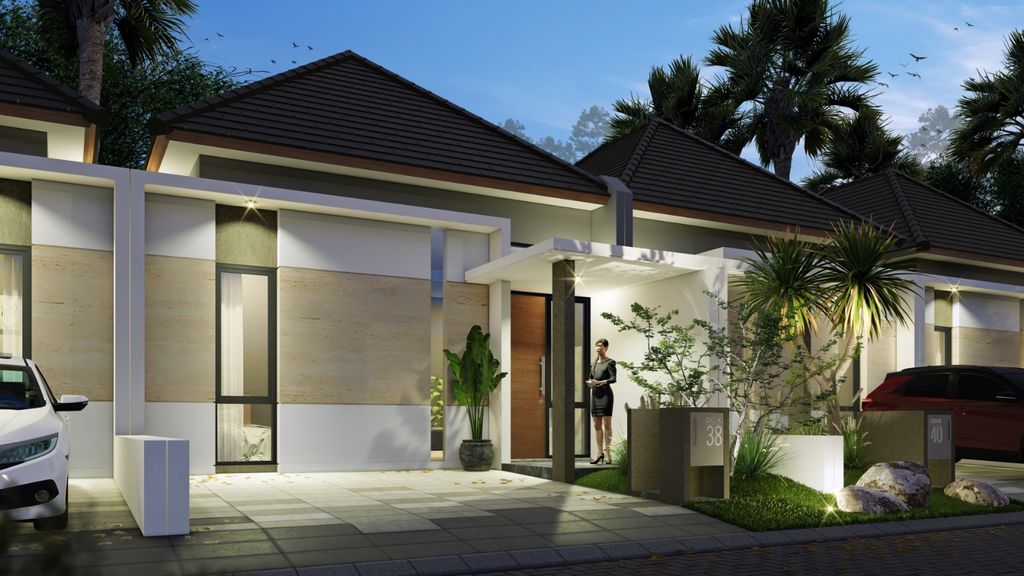 foto tampak rumah tipe D2 perumahan Perumahan Graha Kencana