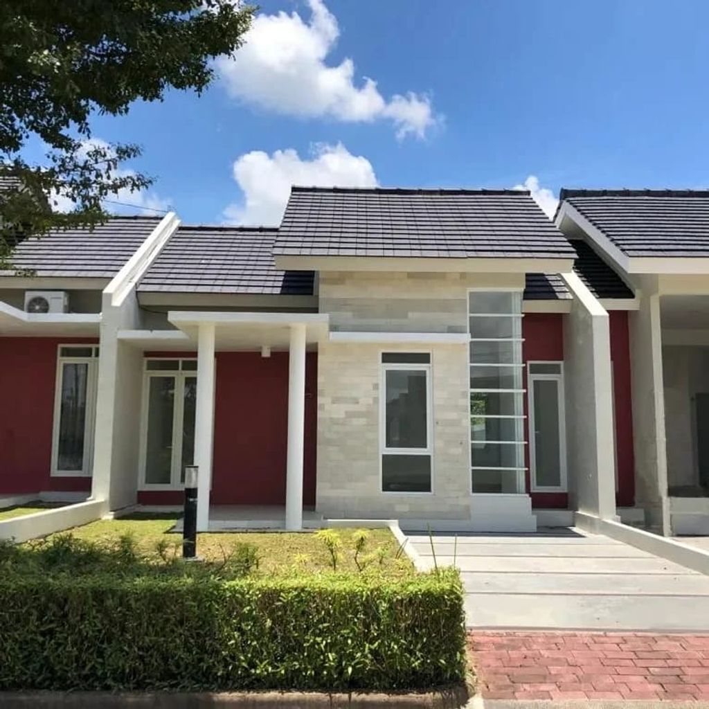foto tampak rumah tipe 48-3 perumahan Tamansari Grand Samarinda