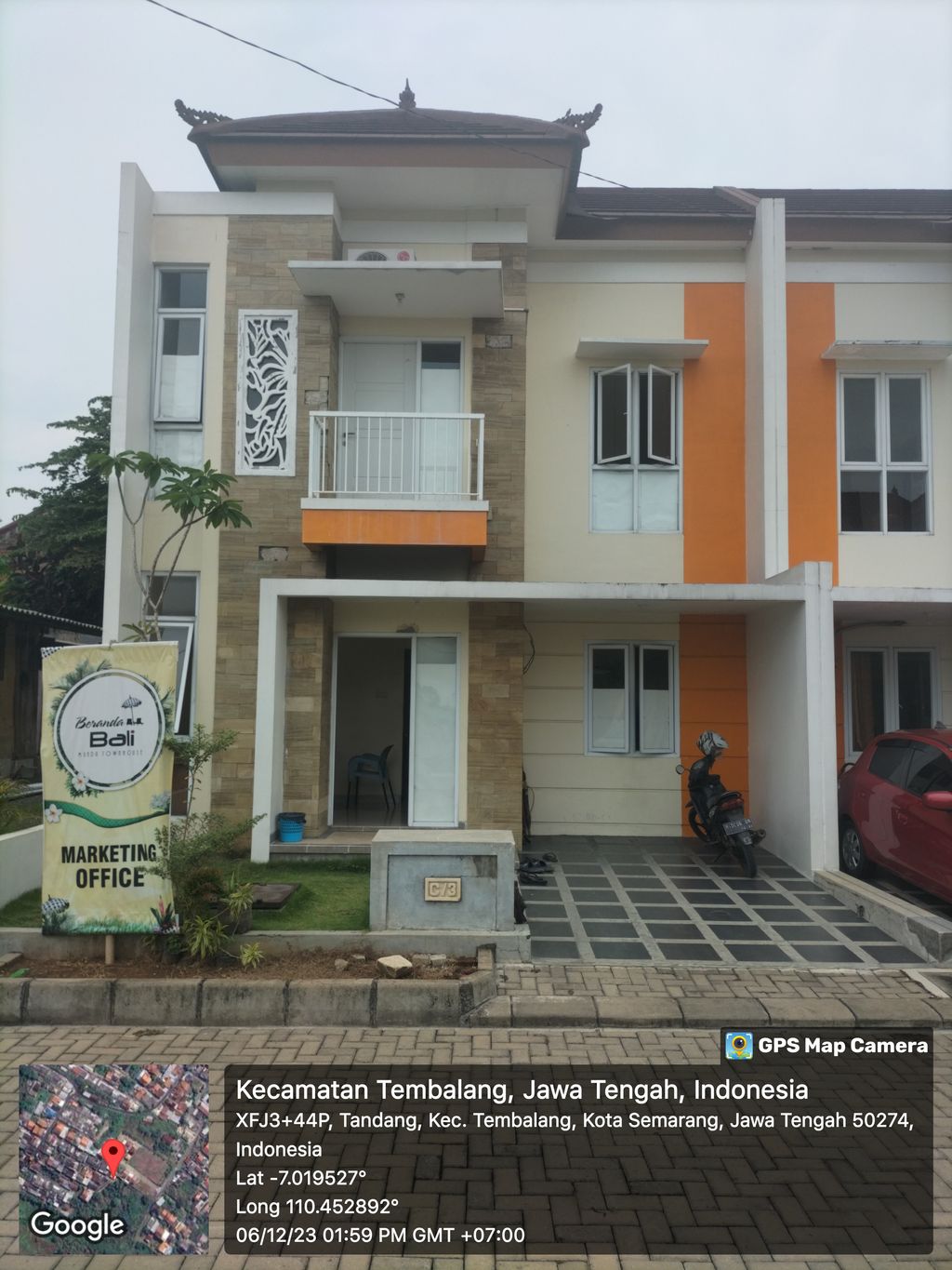 foto posisi tengah perumahan BERANDA BALI MUNDU TOWNHOUSE