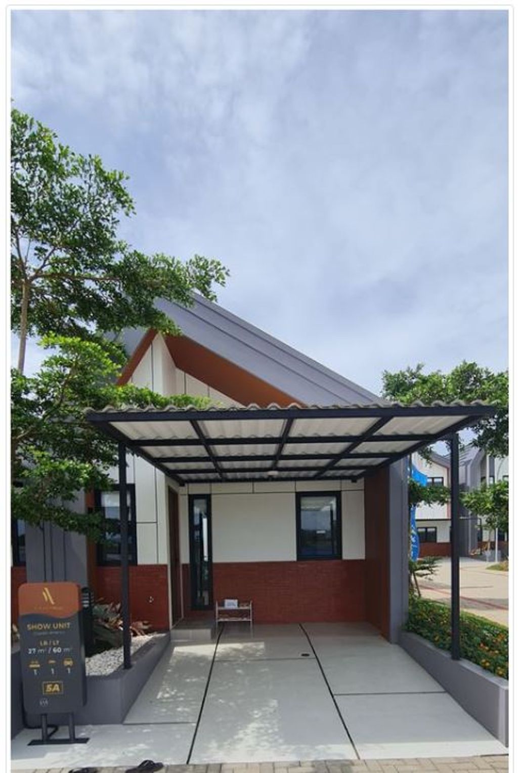 foto tampak rumah tipe Ananta 4 perumahan Widari village tahap 2
