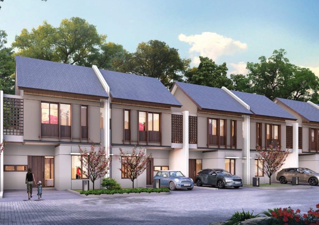 foto tampak rumah tipe Heiwa Taiyo perumahan GO HOME RESIDENCE