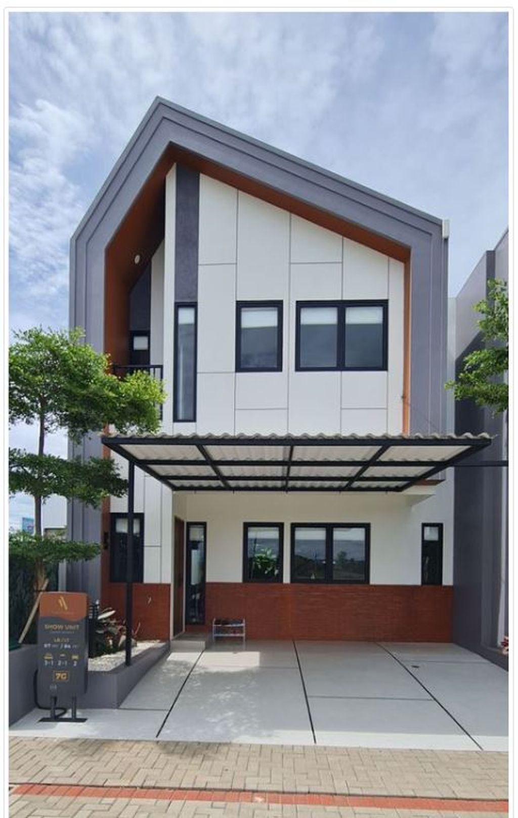 foto tampak rumah tipe Ananta 7 perumahan Widari village tahap 2