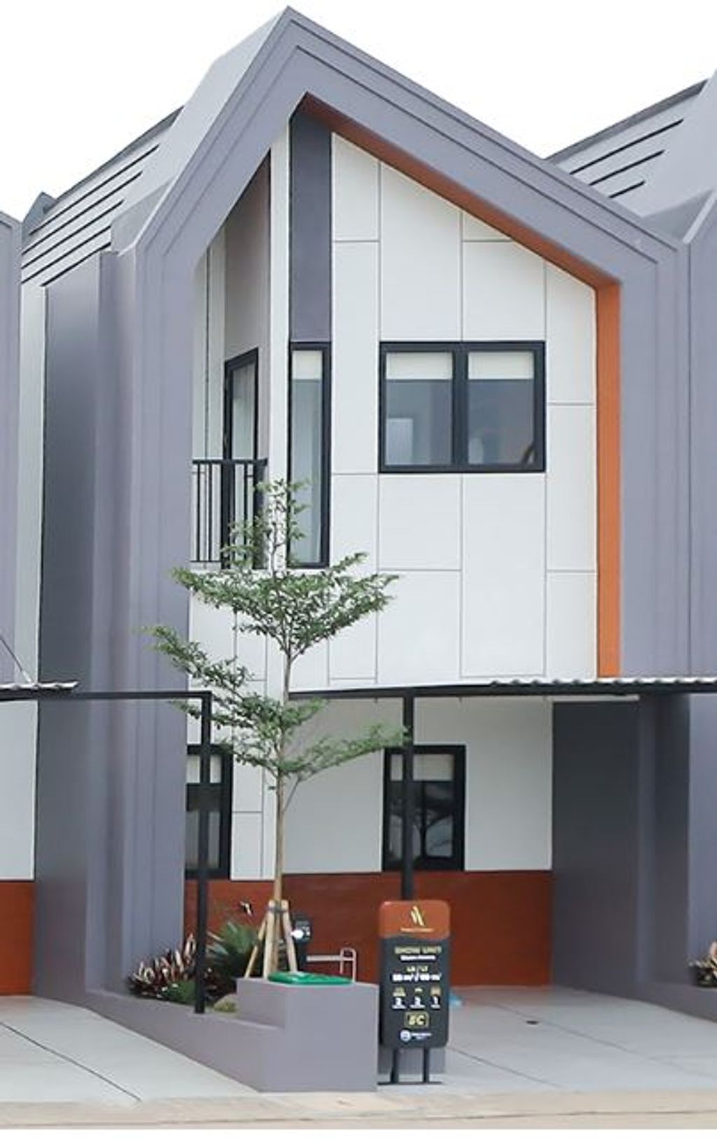 foto tampak rumah tipe Ananta 8 perumahan Widari village tahap 2