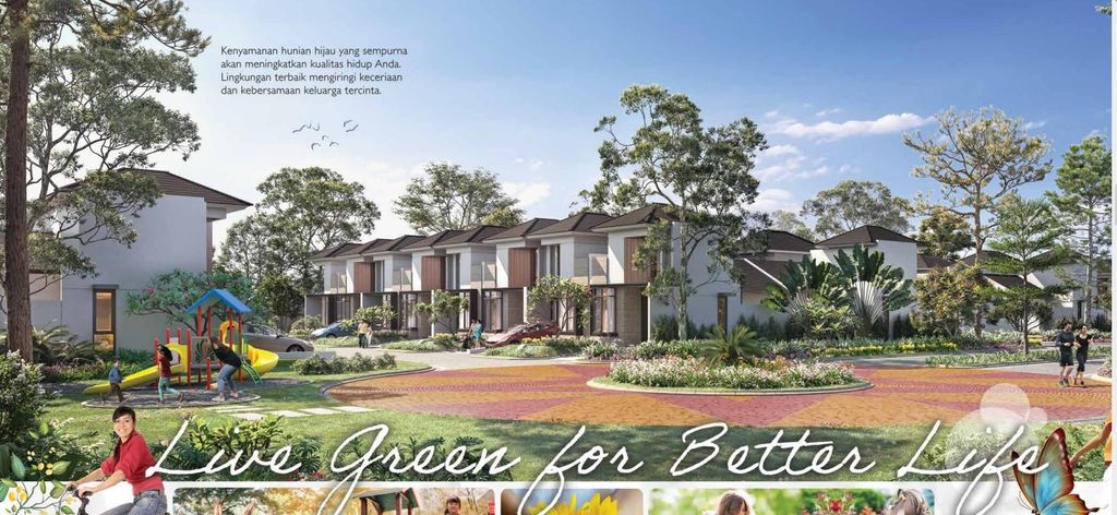 foto tampak rumah tipe FREESIA STD - STANDAR perumahan CITRA RAYA - CLUSTER GIVERNY