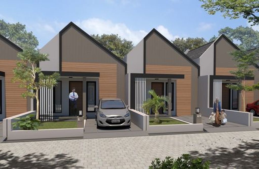 foto tampak rumah tipe 35 B perumahan VILLA GADING RESIDENCE