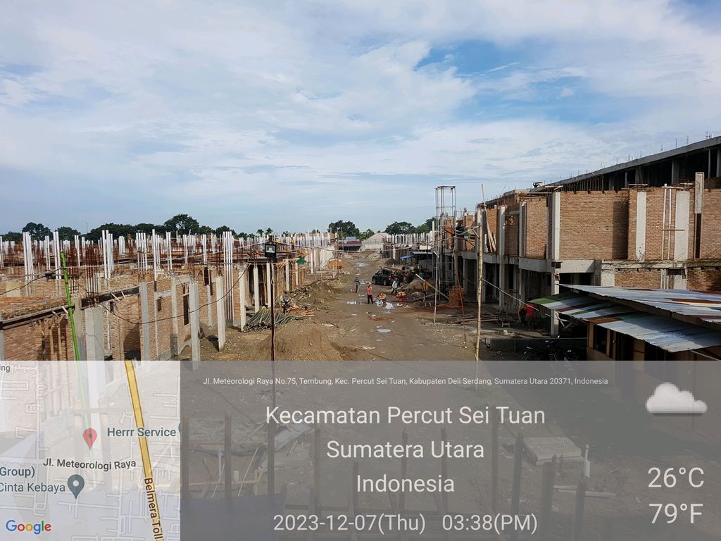 foto posisi tengah perumahan Jewel Garden