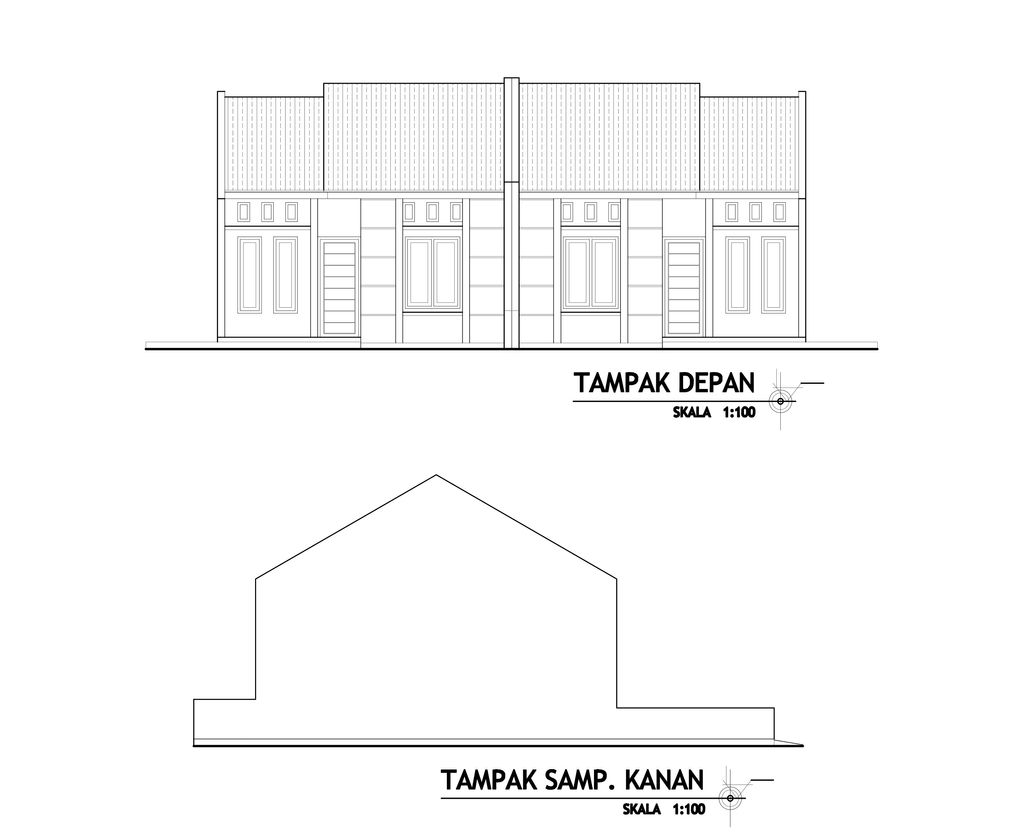 foto tampak rumah tipe 36 perumahan JIRANA PERMAI