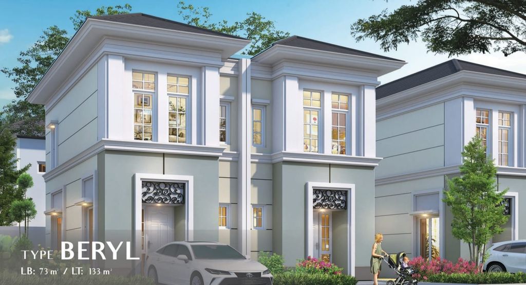 foto tampak rumah tipe BERYL-BLOK B02 NO. 11 perumahan Citra Garden Aneka
