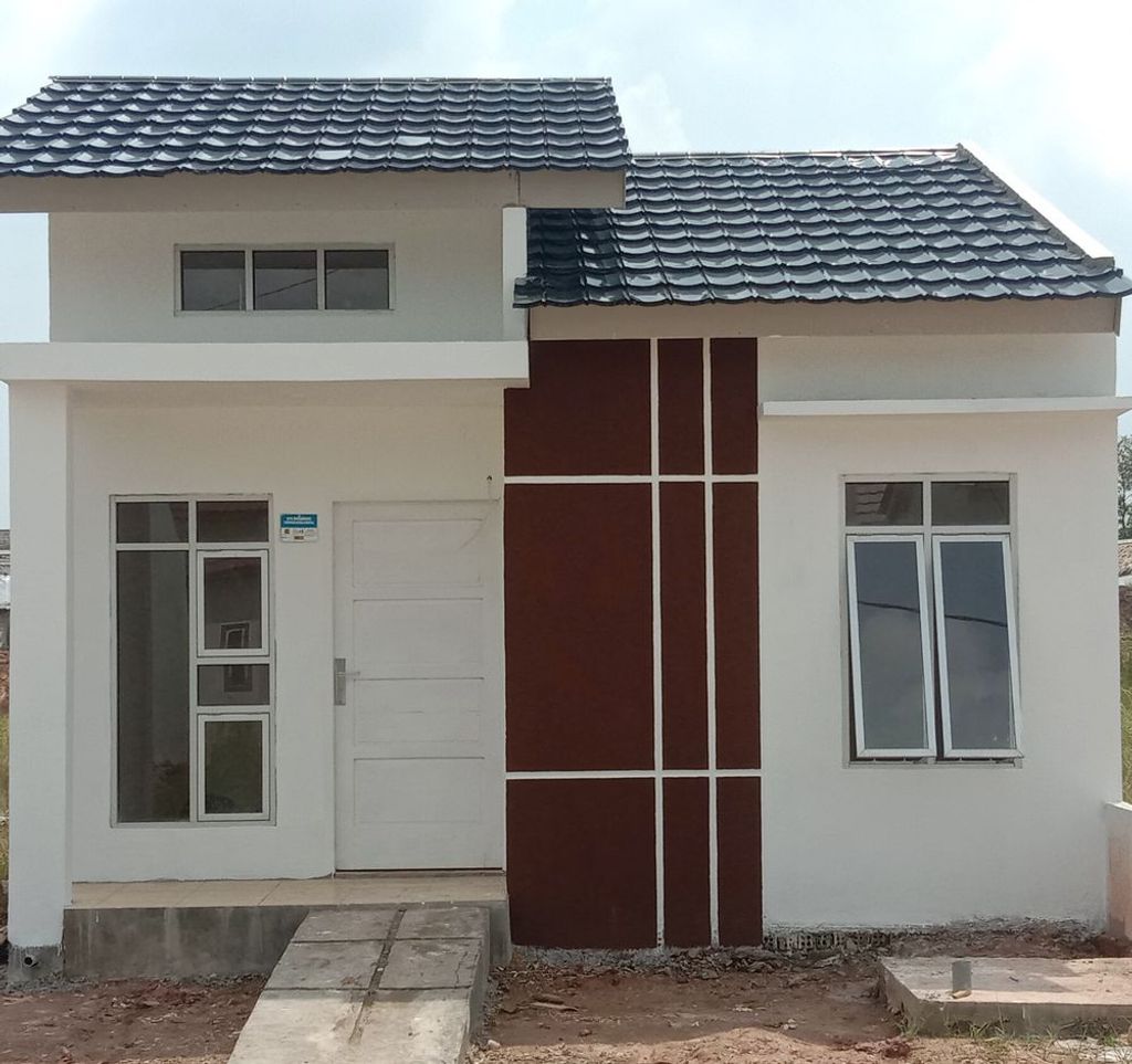 foto tampak rumah tipe Detail 36/84 2023 perumahan Palem Emas 