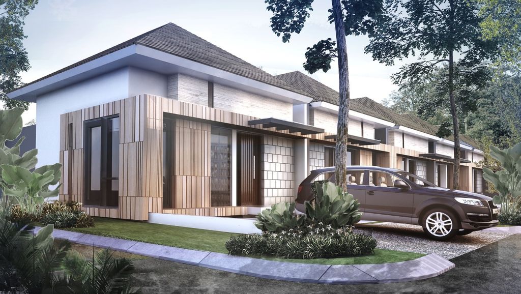 foto tampak rumah tipe HOOK perumahan PONDOK PERMAI PARANGTRITIS 2