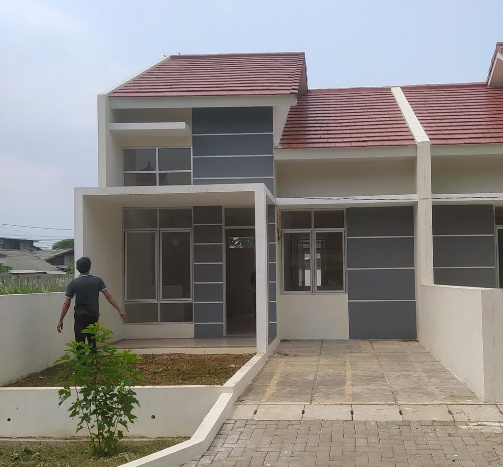 foto tampak rumah tipe 50/142 perumahan Gria Jakarta, Pamulang