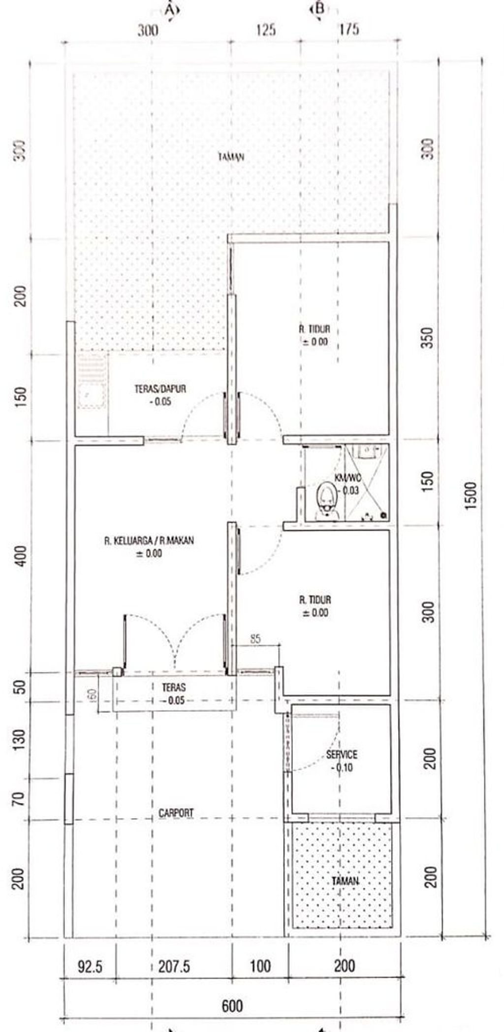 foto denah rumah tipe Jasmine New 01 perumahan GRIANAN AGUNG