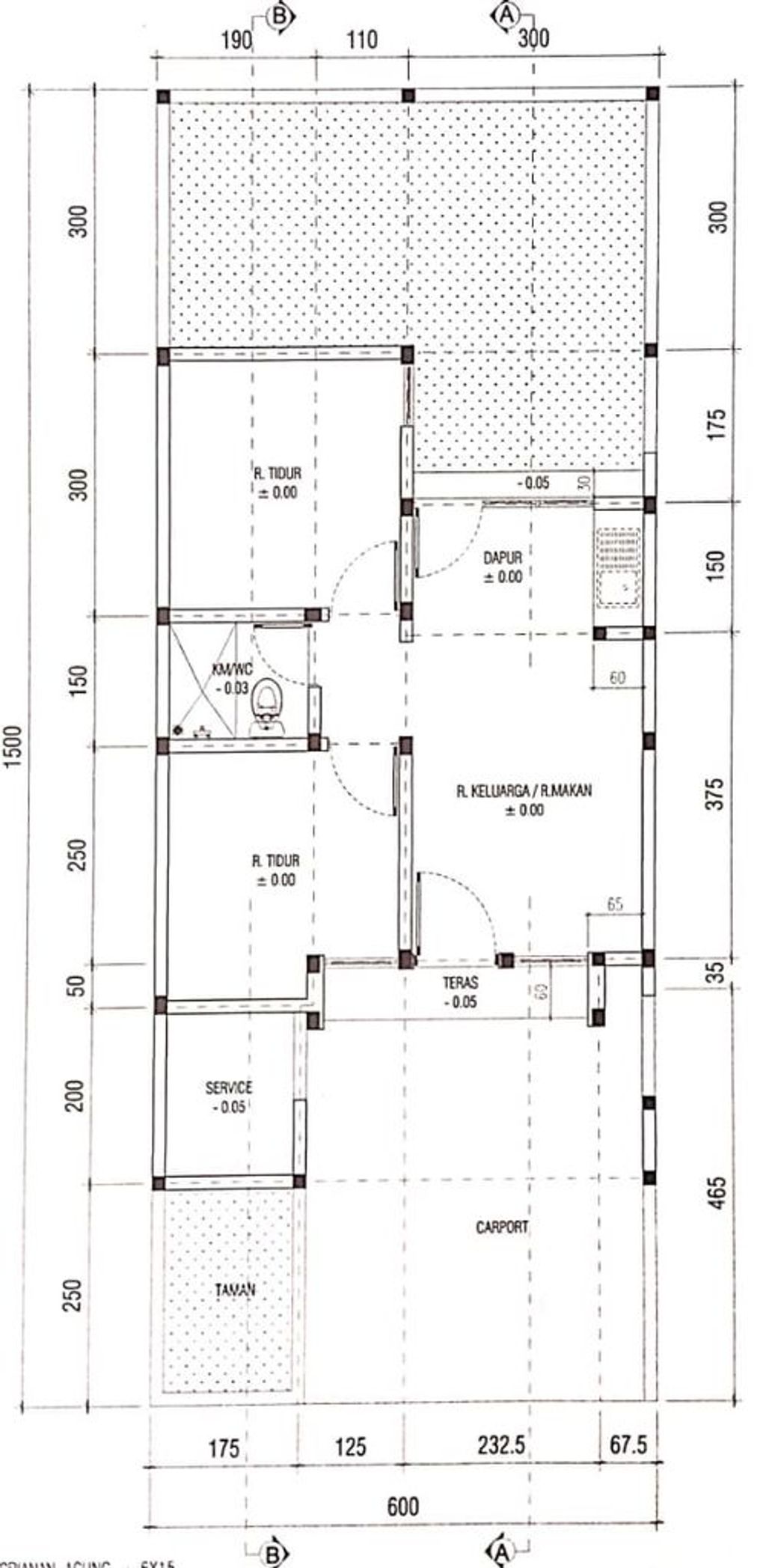foto denah rumah tipe Sakura New 01 perumahan GRIANAN AGUNG