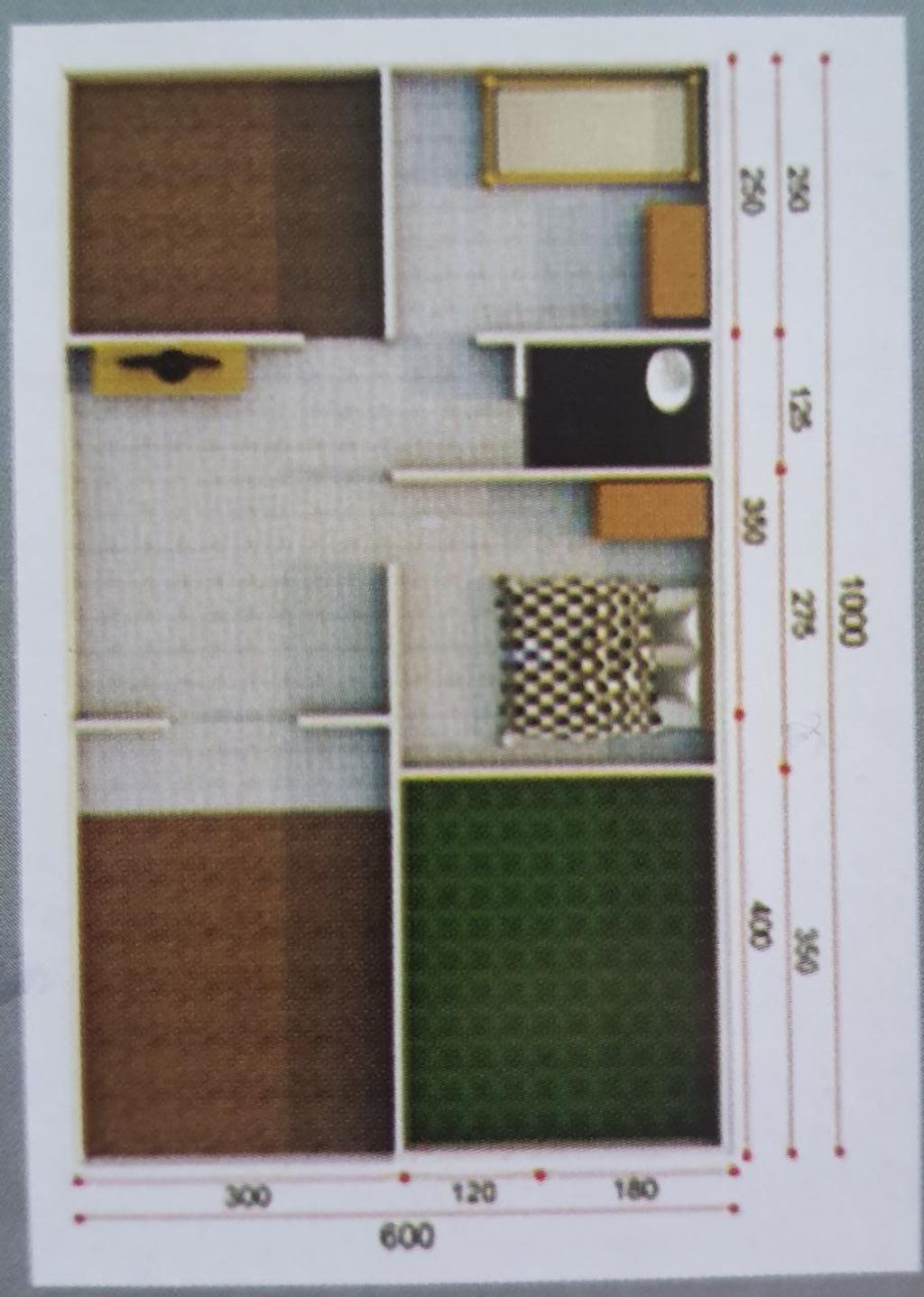 foto denah rumah tipe standar perumahan Villa Athaland Sindangmulya 3