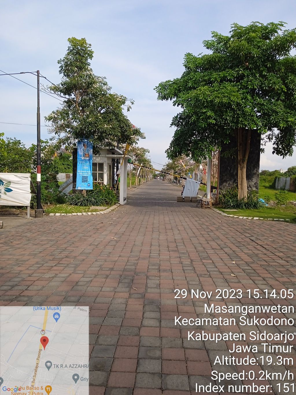 foto gerbang perumahan Grand Masangan Permai (GMP)