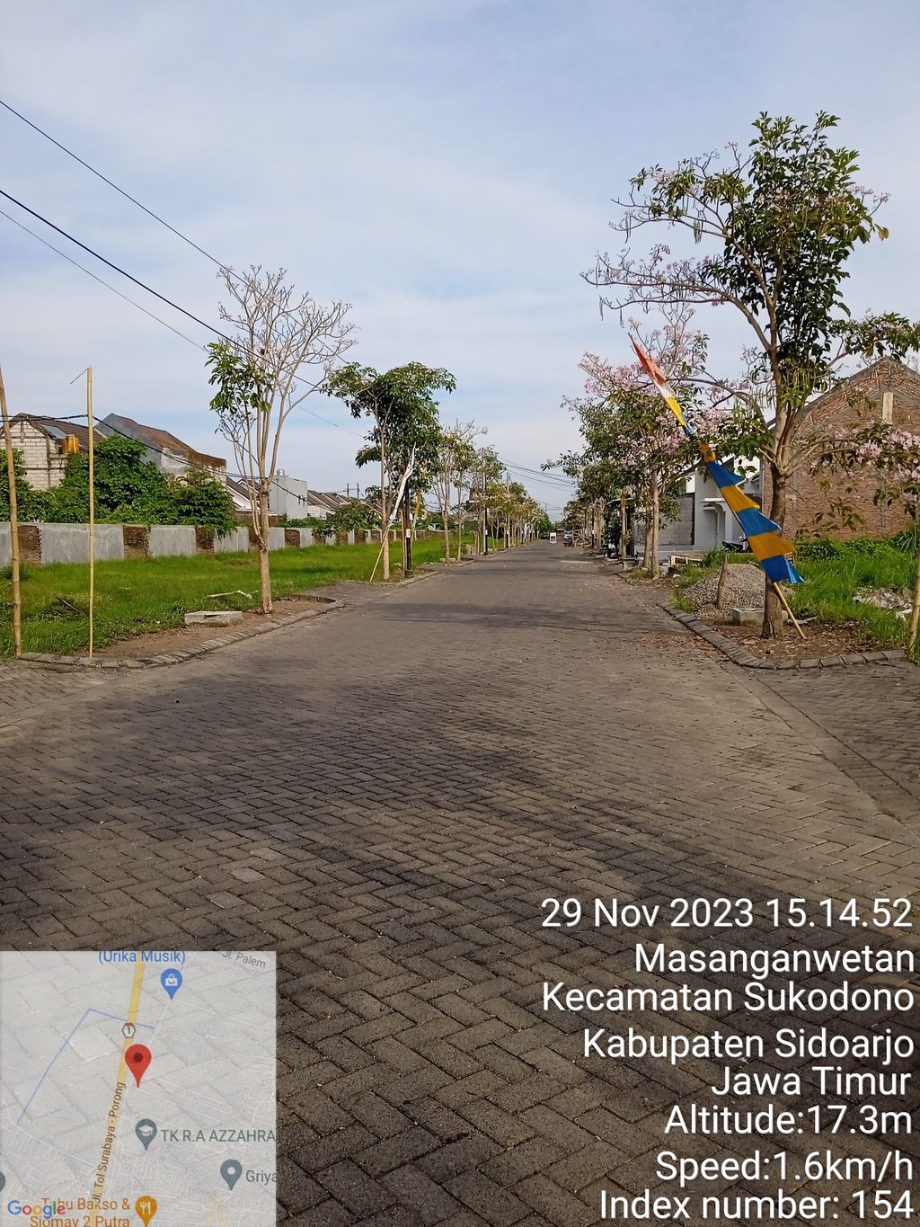 foto posisi tengah perumahan Grand Masangan Permai (GMP)