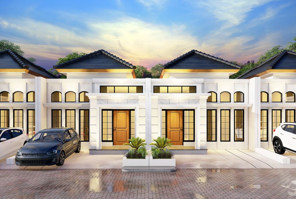 foto tampak rumah tipe Grand Emerald perumahan GRIYA PESONA MADANI TAHAP 2