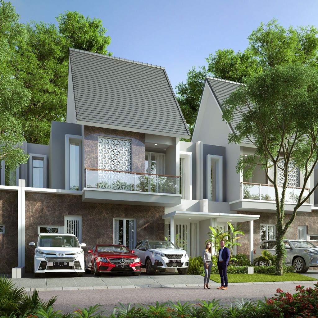 foto tampak rumah tipe AZOLLA perumahan SAFIRA GARDEN